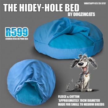 round dog burrow bed