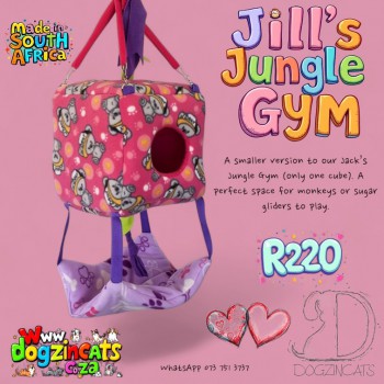 Jill’s jungle gym for marmosets and sugar gliders