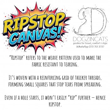 Ripstop canvas details