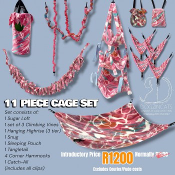 11-Piece Cage St for Marmoset Monkeys and Sugar Gliders