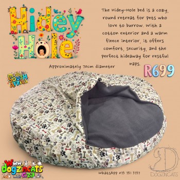 round dog burrow bed